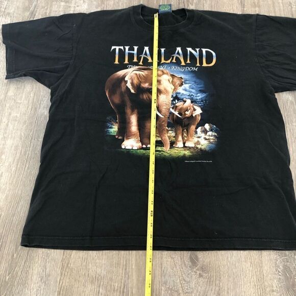 Vintage Joligolf Thailand Elephant Mens Short Sleeve Graphic T-shirt Size XL - Picture 6 of 9